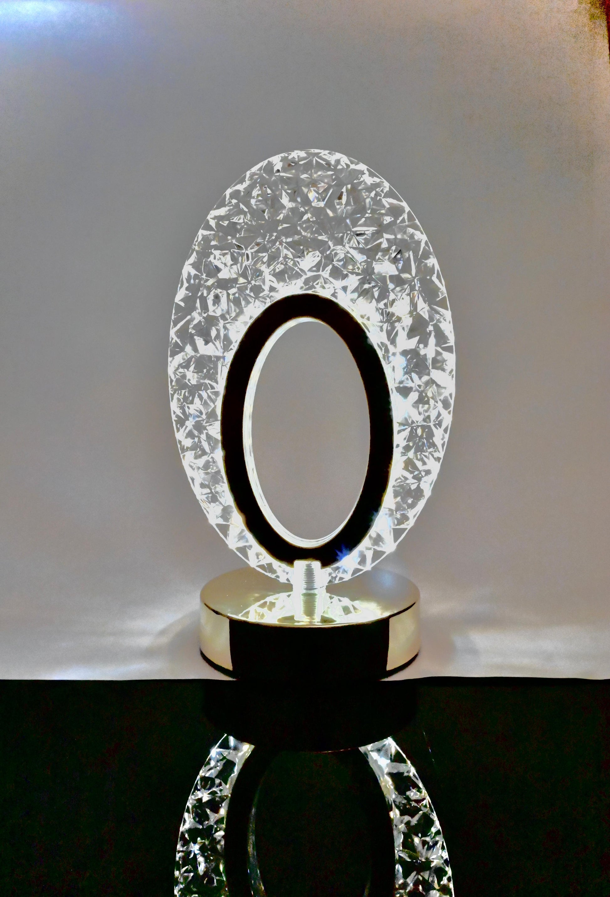 Crystal LED Table Lamp - Decorative Night Light with Touch Sensor | Modern Design