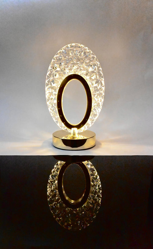 Crystal LED Table Lamp - Decorative Night Light with Touch Sensor | Modern Design