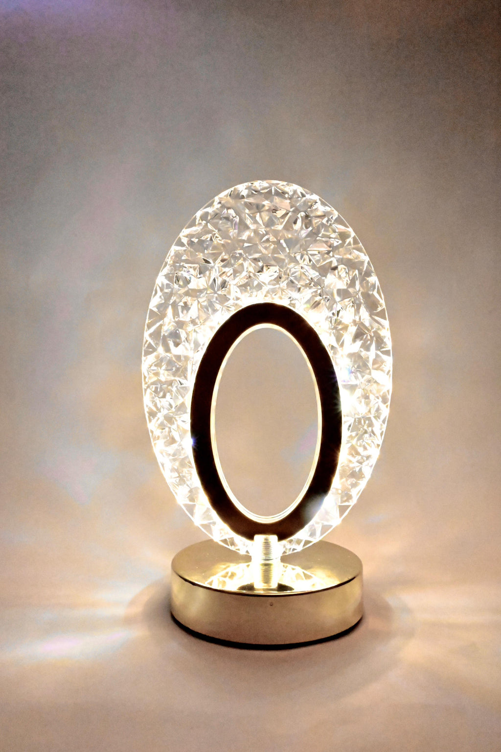 Crystal LED Table Lamp - Decorative Night Light with Touch Sensor | Modern Design