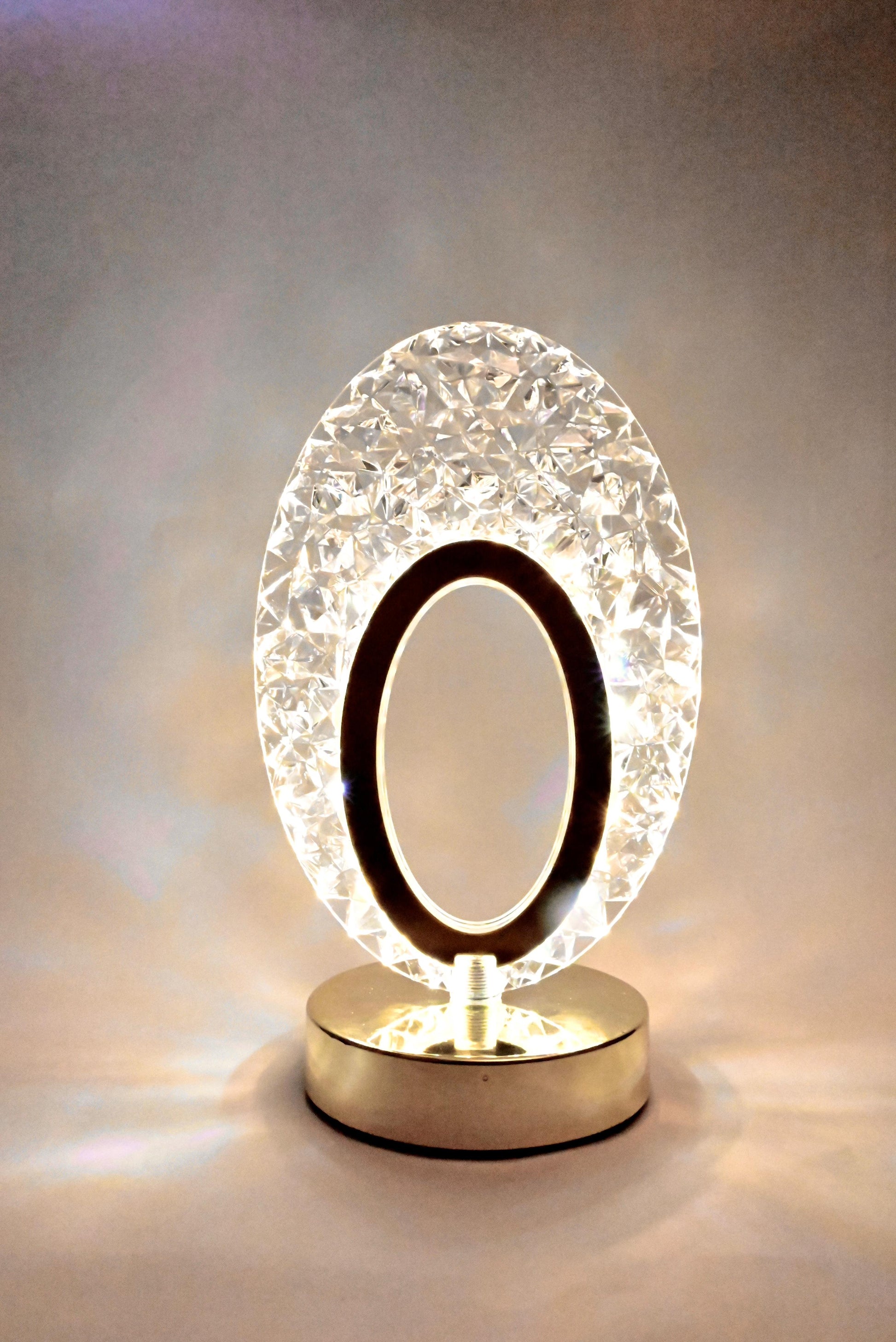 Crystal LED Table Lamp - Decorative Night Light with Touch Sensor | Modern Design