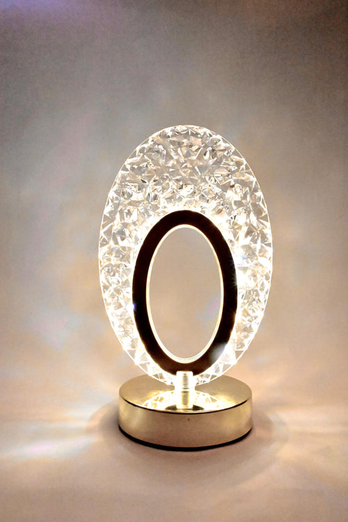 Crystal LED Table Lamp - Decorative Night Light with Touch Sensor | Modern Design